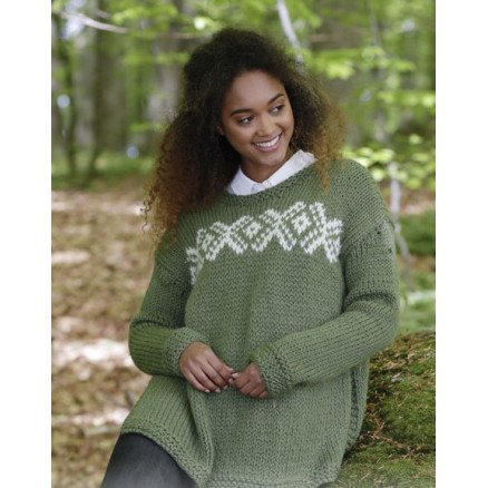 Nordkapp by DROPS Design Bluse Strikkeoppskrift str S XXXL