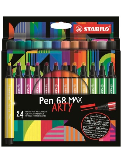 STABILO Pen 68 Max Arty wallet of 24 pens STABILO Pen 68 Max Arty wallet of 24 pens