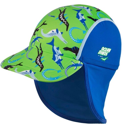 BECO Grønn solhatt Ocean Dinos One Size