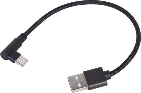 Cablexpert Usb-Kabel Usb-C Hann Vinklet Til Usb Hann Usb 2.0 2.1 A 20 Cm Svart