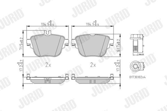 Bremseklosser JURID 573845J Bremseklosser JURID 573845J