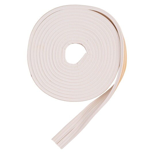 Tetningslist E 9x4mm Hvit 6m Tetningslist E 9x4mm Hvit 6m