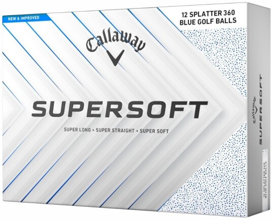 Callaway Supersoft Splatter 360 Golfball Blå Callaway Supersoft Splatter 360 Golfball Blå