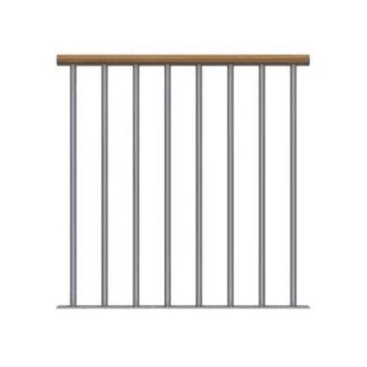 Dolle Gelender Til Repos Classic Eik Lakkert Startkit Pearl Grey