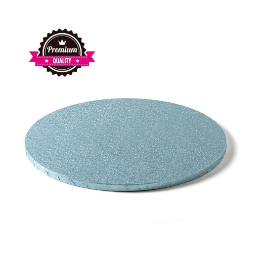 Kake Drum Rund Lys Blå 30cm Kake Drum Rund Lys Blå 30cm