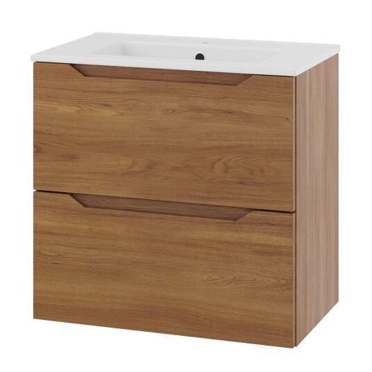 Linn Bad Emma Smal D35cm Servantskap Eik / 60cm Linn Bad Emma Smal D35cm Servantskap Eik / 60cm