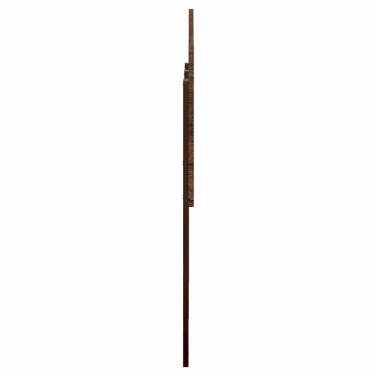  Hodegavl med hodegjerde Brun Eik 120 cm Konstruert tre
