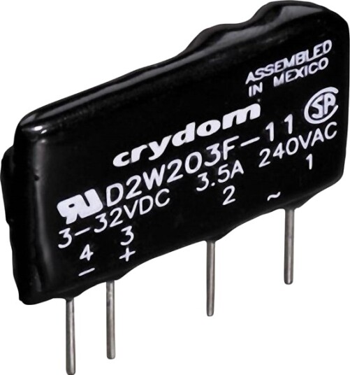 Crydom Halvlederrelé D2w202f 2 A Koblingsspenning Maks. 280 V Ac Ved Nullspenning 1 Stk Crydom Halvlederrelé D2w202f 2 A Koblingsspenning Maks. 280 V Ac Ved Nullspenning 1 Stk