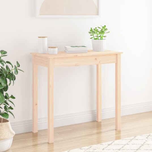 vidaXL Konsollbord 80x40x75 cm heltre furu vidaXL Konsollbord 80x40x75 cm heltre furu