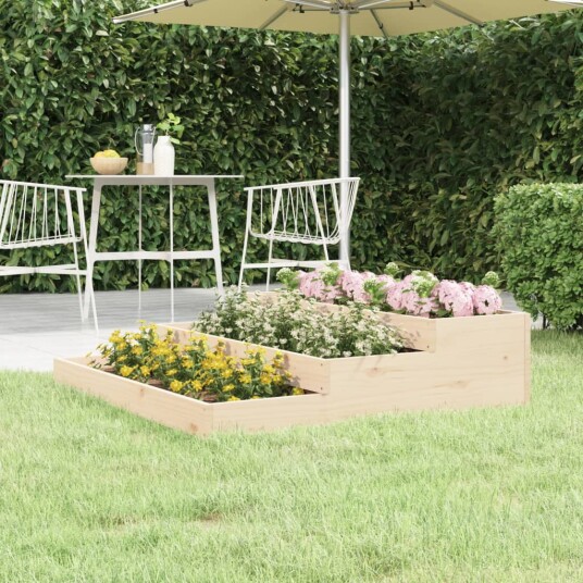 vidaXL Plantekasse 107x107x27 cm heltre furu vidaXL Plantekasse 107x107x27 cm heltre furu