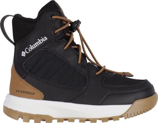 Columbia Vintersko Ungdomsportlander Black/Elg Columbia 39 Vinterstøvler Svart