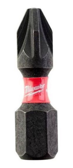 Milwaukee SHOCKWAVE PZ2 Skrubits 25mm 25-pakning for Elektroverktøy