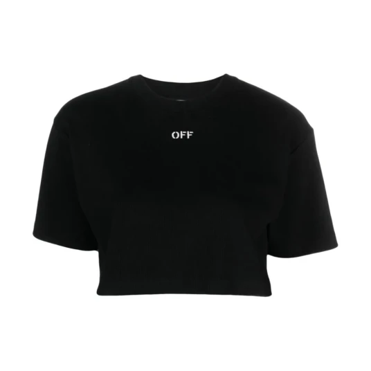 Off White Dame Topper Svart M, Off White Dame Topper Svart M,