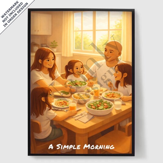 Namly Design Personalisert Plakat Varm Eventyrbok Illustrasjon AI Plakat POSTERJ3NWYW