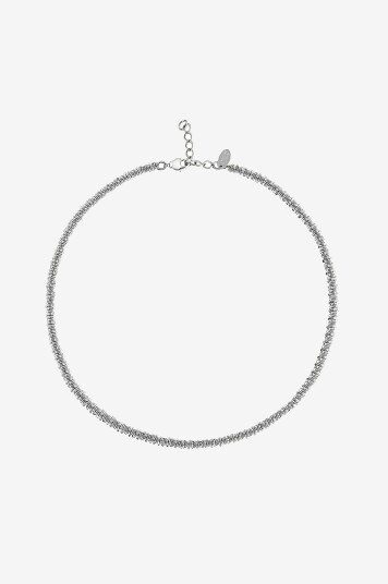Caroline Svedbom   Halskjede Gemma Necklace RhodiuMessing