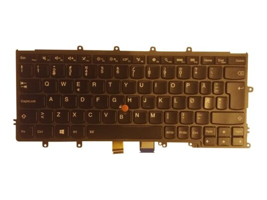 Lite-On - Erstatningstastatur For Bærbar Pc - Med Trackpoint - Bakbelysning - Qwerty - Norsk - Fru - For Thinkpad X240 20Al, 20Am  X250 20Cl, 20Cm