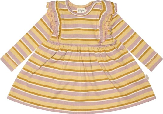 Petit Piao Kjole Modal Adobe Rose/Yellow Mais/Mustard Gold Petit Piao 56 Kjole Gul Rosa