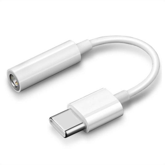 SIGN USB-C to 3.5mm AUX Adapter - White SIGN USB-C to 3.5mm AUX Adapter - White