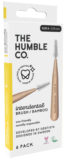The Humble Co. Bamboo Mellomromsbørste Str. 07 mm 6 stk. The Humble Co. Bamboo Mellomromsbørste Str. 07 mm 6 stk.