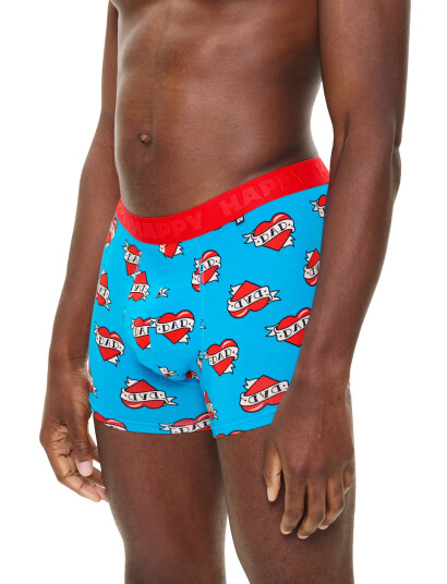 Happy Socks 2-Pack Super Dad Short Boxers Gift Set - Multi/patterned - S Happy Socks 2-Pack Super Dad Short Boxers Gift Set - Multi/patterned - S