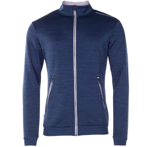 Swedemount Pro Training Logo Fullzip Navy Melange/Lt Grey Mel S Hoodies Swedemount Pro Training Logo Fullzip Navy Melange/Lt Grey Mel S Hoodies