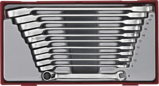 Teng Tools TT6511R Kombinasjonsnøkkelsett 11 deler med skralle, Håndverktøy Teng Tools TT6511R Kombinasjonsnøkkelsett 11 deler med skralle, Håndverktøy