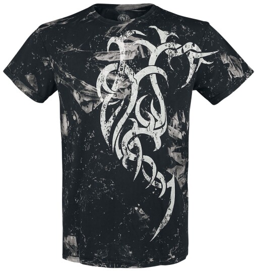 Outer Vision Goth T-skjorte Marble Tattoo S til 4XL Herrer svart-hvit Outer Vision Goth T-skjorte Marble Tattoo S til 4XL Herrer svart-hvit