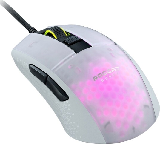 ROCCAT Burst Pro - Gaming mus - Optisk - 6 - Hvit med RGB lys ROCCAT Burst Pro - Gaming mus - Optisk - 6 - Hvit med RGB lys