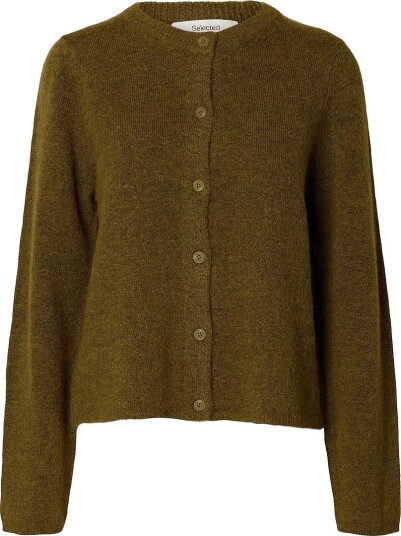Selected Women Kofte slfLulu New LS Knit Cardigan Natur Selected Women Kofte slfLulu New LS Knit Cardigan Natur
