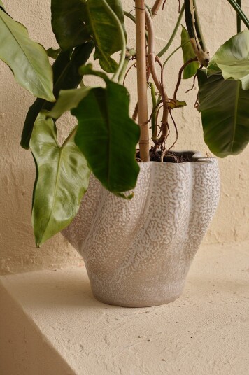 Ellos Home Plantepotte vase Leya 32 5 cm Hvit