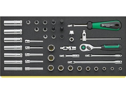 Stahlwille Tcs 40/35/9Qr, Sett, 44 Stykker, Sort, Sølv, 350 Mm, 175 Mm, 40 Mm