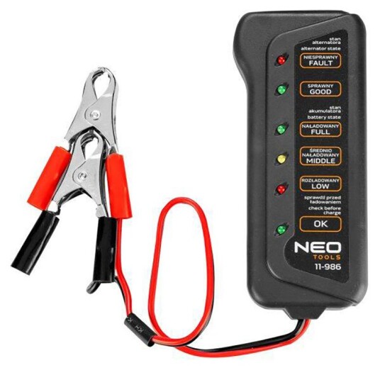 Bil batteritester NEO TOOLS 11986 Bil batteritester NEO TOOLS 11986