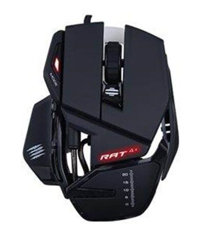 Mad Catz R.A.T. 4+ optisk spillmus - Mus - Optisk - 9 - Svart
