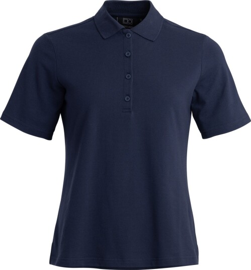 Bogeys & Birdies W Cotton Mix Classic Button Blå Golf pologenser dame Navy Large Bogeys & Birdies W Cotton Mix Classic Button Blå Golf pologenser dame Navy Large