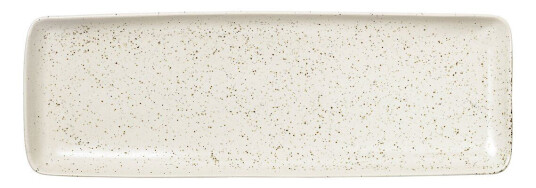 Broste Copenhagen Nordic Vanilla fat rektangulært 12,5 x 35 cm Cream with grains