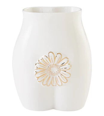 Gilded Edie Vase 22,9 cm Hvit/Gull