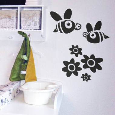 BeeBee wallsticker av Alan Smithee, 36x48 cm BeeBee wallsticker av Alan Smithee, 36x48 cm