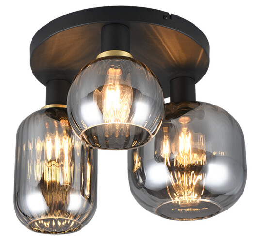 Diva taklampe 3-lys Svart