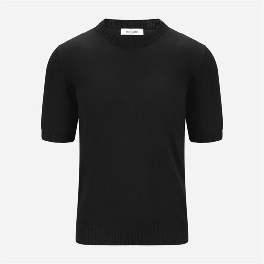 Gran Sasso Short Sleeve Sweater Black