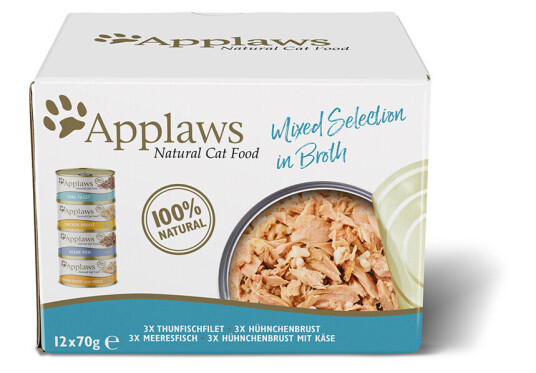 Applaws Supreme Økonomipakke kattemat i buljong 24 x 70 g - Kylling og Fisk