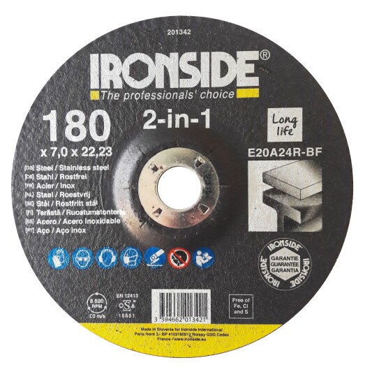 Ironside 201342 Navrondell F27 2 in 1 180 x 7 x 22 mm Maskintilbehør & forbruk