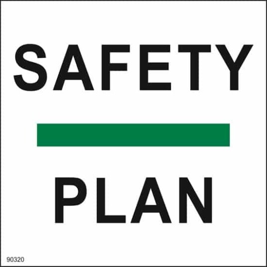 SAFETY PLAN Selvklebende 20x20cm