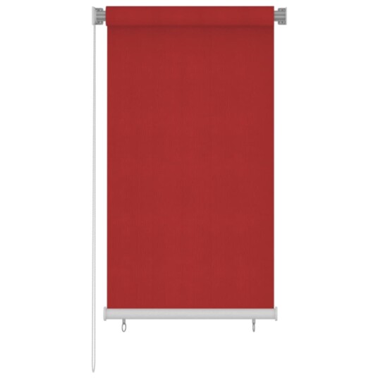 vidaXL Utendørs rullegardin 80x140 cm rød HDPE