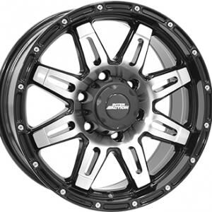 Inter Action Grabber Matt Black polished 8x17 6x139 ET25 B110.1