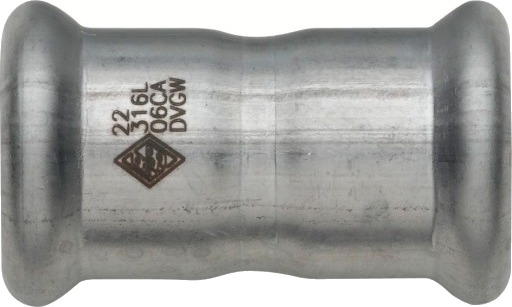 76 mm TURBO Inox dobbel hylse