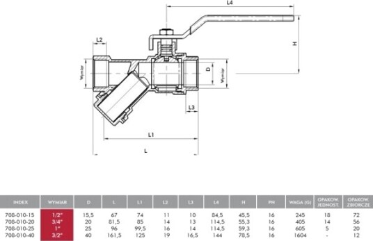 Kfa Kuleventil Med Filter Skrå 3/4" 708 010 20
