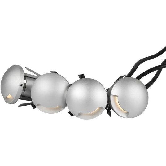 Hide-a-Lite Steplight Garden Kit Trappetrinnsbelysning aluminium, 3000 K