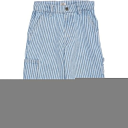 COPENHAGEN COLORS Denim Blue Stripe Y/D Stripe Twill Cargo Bukser W. Adj. Waist 146