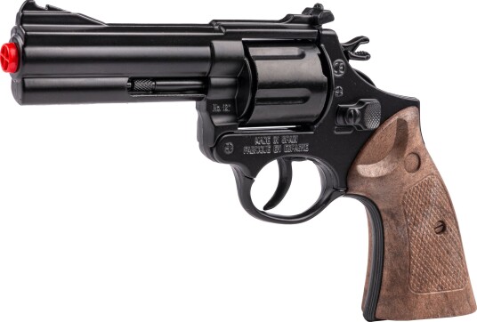 Gonher Magnum Lekepistol I Metall Og Plast 12-Skudds Krutt Sort/Brun 7+ År