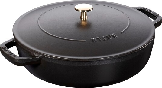 Staub Chistera traktørpanne støpejern Ø24 cm Svart